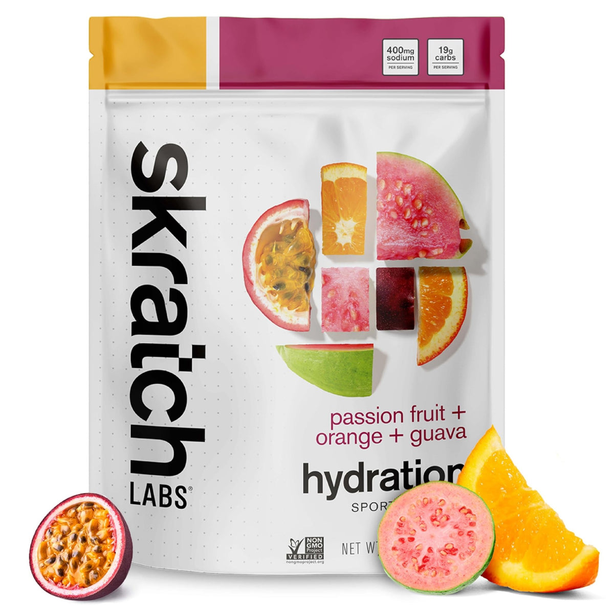 Skratch Labs Hydration Sports Drink Mix – Real‑Fruit Electrolyte Powder for Fast Hydration & Endurance | Passion Fruit Orange Guava | 20 Servings | Vegan, - FENGGESTORE20