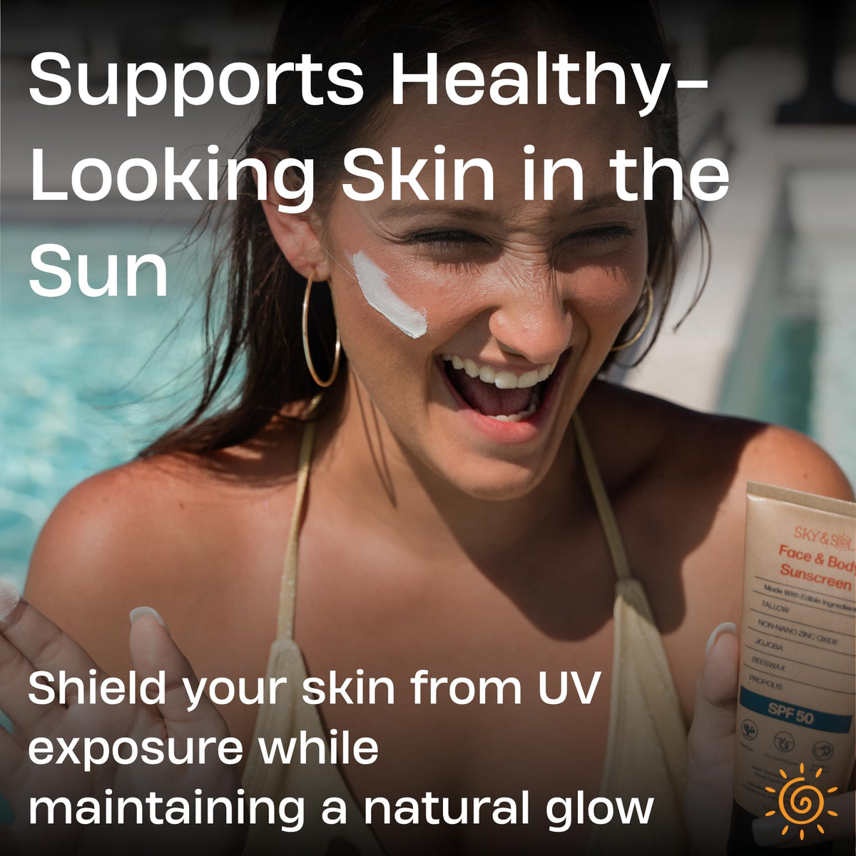 Sky and Sol Mineral Sunscreen SPF 50 | With Grass-Fed Tallow & Zinc Oxide | Non-Greasy - FENGGESTORE20