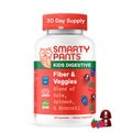 SmartyPants Kids Fiber & Veggies: Prebiotic Fiber Gummies for Kids, Fiber Supplement with Inulin, Organic Green Veggie Blend, Vegan, Gluten Free - FENGGESTORE20