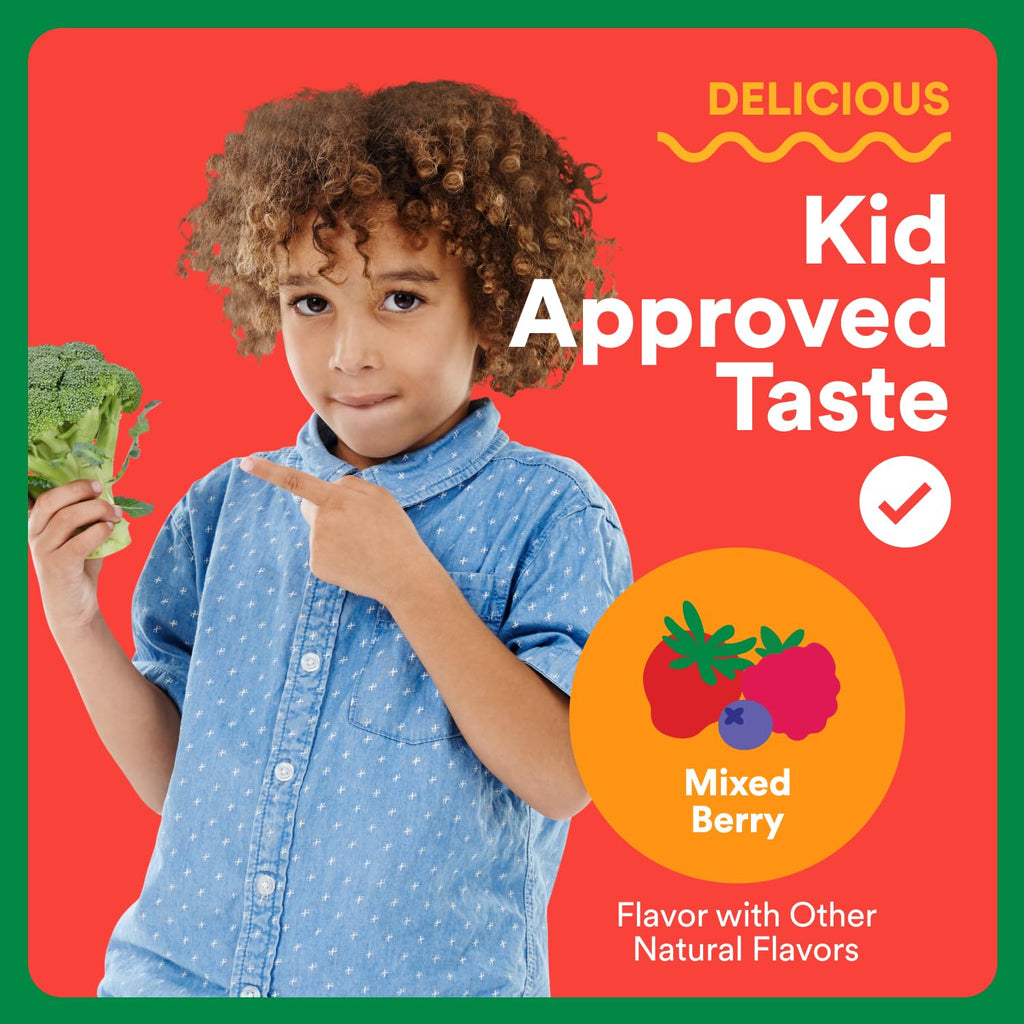 SmartyPants Kids Fiber & Veggies: Prebiotic Fiber Gummies for Kids, Fiber Supplement with Inulin, Organic Green Veggie Blend, Vegan, Gluten Free - FENGGESTORE20