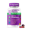 SmartyPants Organic Toddler Multivitamin Gummies: Probiotics, Omega 3 (ALA), Vitamin D3, C, Vitamin B12, B6, A, K & Zinc, Beta Carotene, Gluten Free - FENGGESTORE20