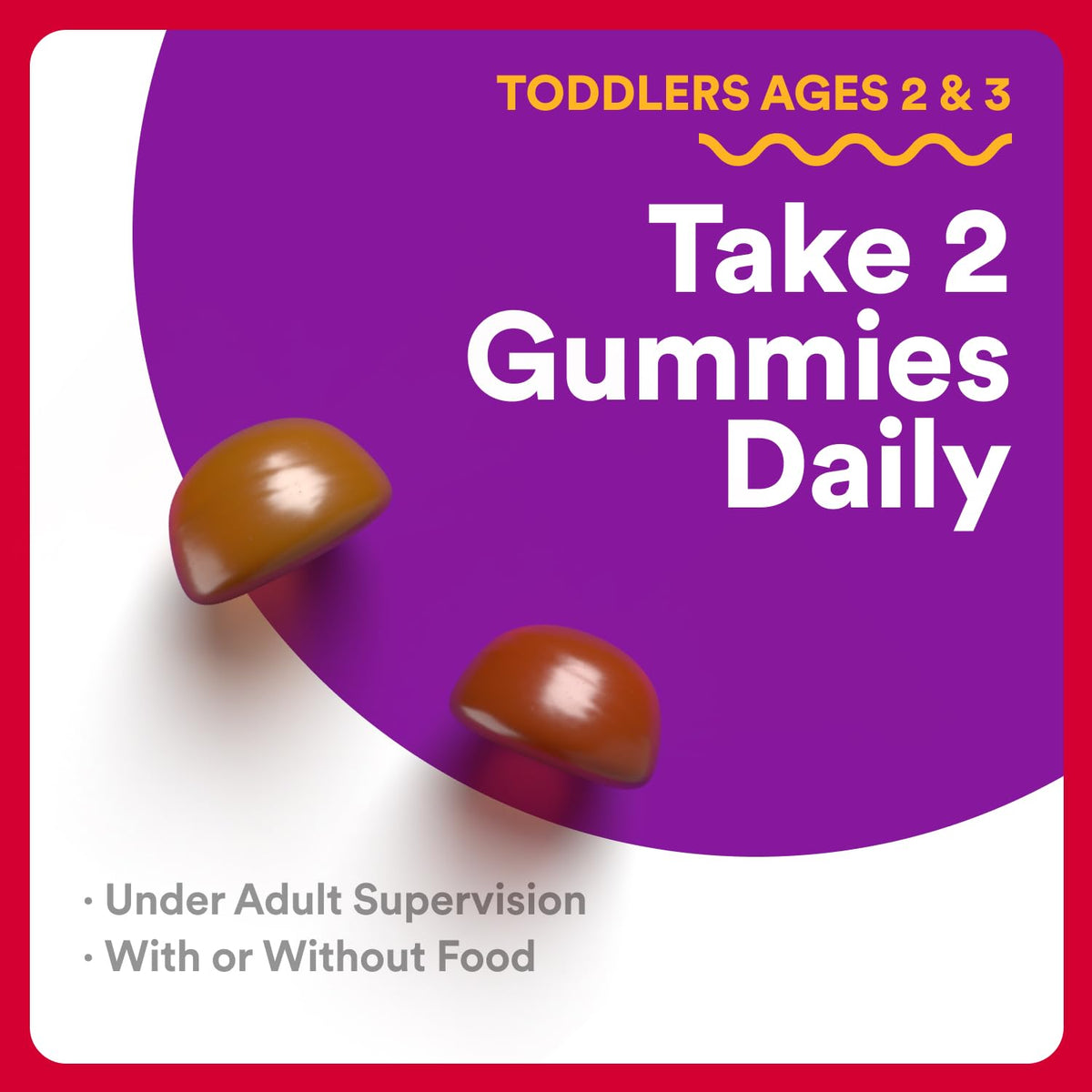 SmartyPants Organic Toddler Multivitamin Gummies: Probiotics, Omega 3 (ALA), Vitamin D3, C, Vitamin B12, B6, A, K & Zinc, Beta Carotene, Gluten Free - FENGGESTORE20
