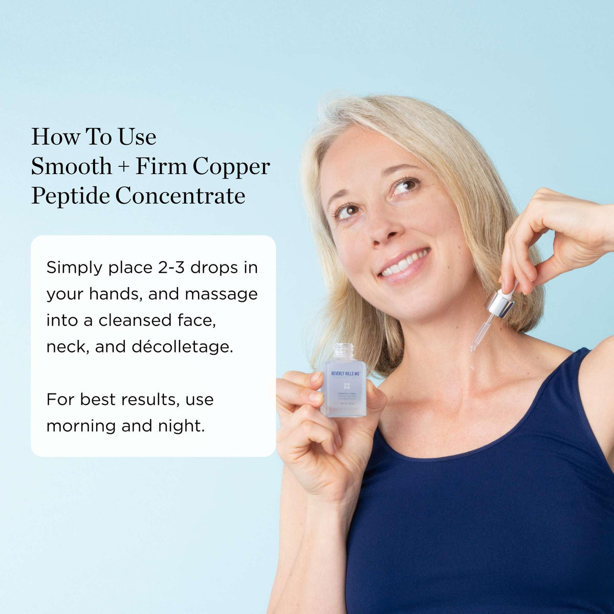 Smooth + Firm Copper Peptide Concentrate Serum for Aging Skin, Plumping Niacinamide for Tightening & Brightening, Helps Improve Elasticity, Hyperpigmentation & Dark Spots, Water Based, 1.18 Fl Oz - FENGGESTORE20