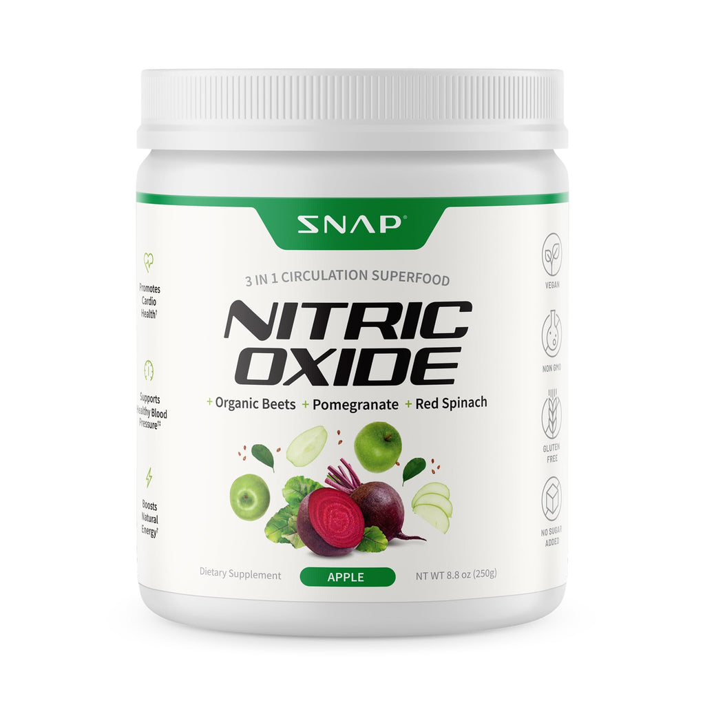 Snap Supplements Organic Beet Root Powder Nitric Oxide Supplement for Men & Women, Red Spinach & Pomegranate, Supports Healthy Energy & Blood Pressure Already - FENGGESTORE20
