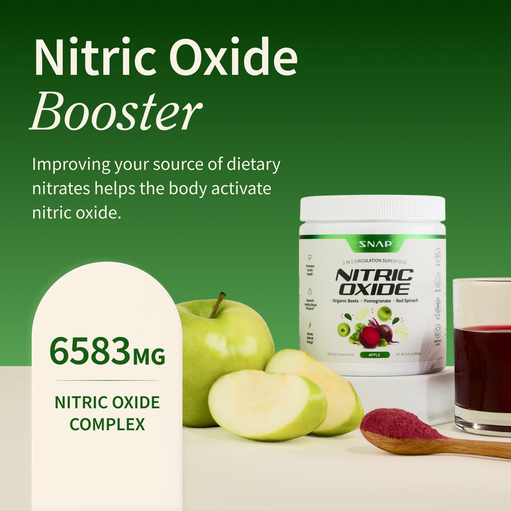 Snap Supplements Organic Beet Root Powder Nitric Oxide Supplement for Men & Women, Red Spinach & Pomegranate, Supports Healthy Energy & Blood Pressure Already - FENGGESTORE20