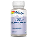 SOLARAY L-Lysine Monolaurin Immune Support Supplement, 1:1 Ratio for Immune System Function, 500 mg Each, 60-Day Money Back Guarantee - FENGGESTORE20