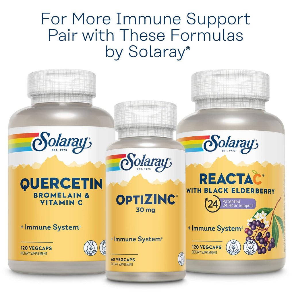 SOLARAY L-Lysine Monolaurin Immune Support Supplement, 1:1 Ratio for Immune System Function, 500 mg Each, 60-Day Money Back Guarantee - FENGGESTORE20