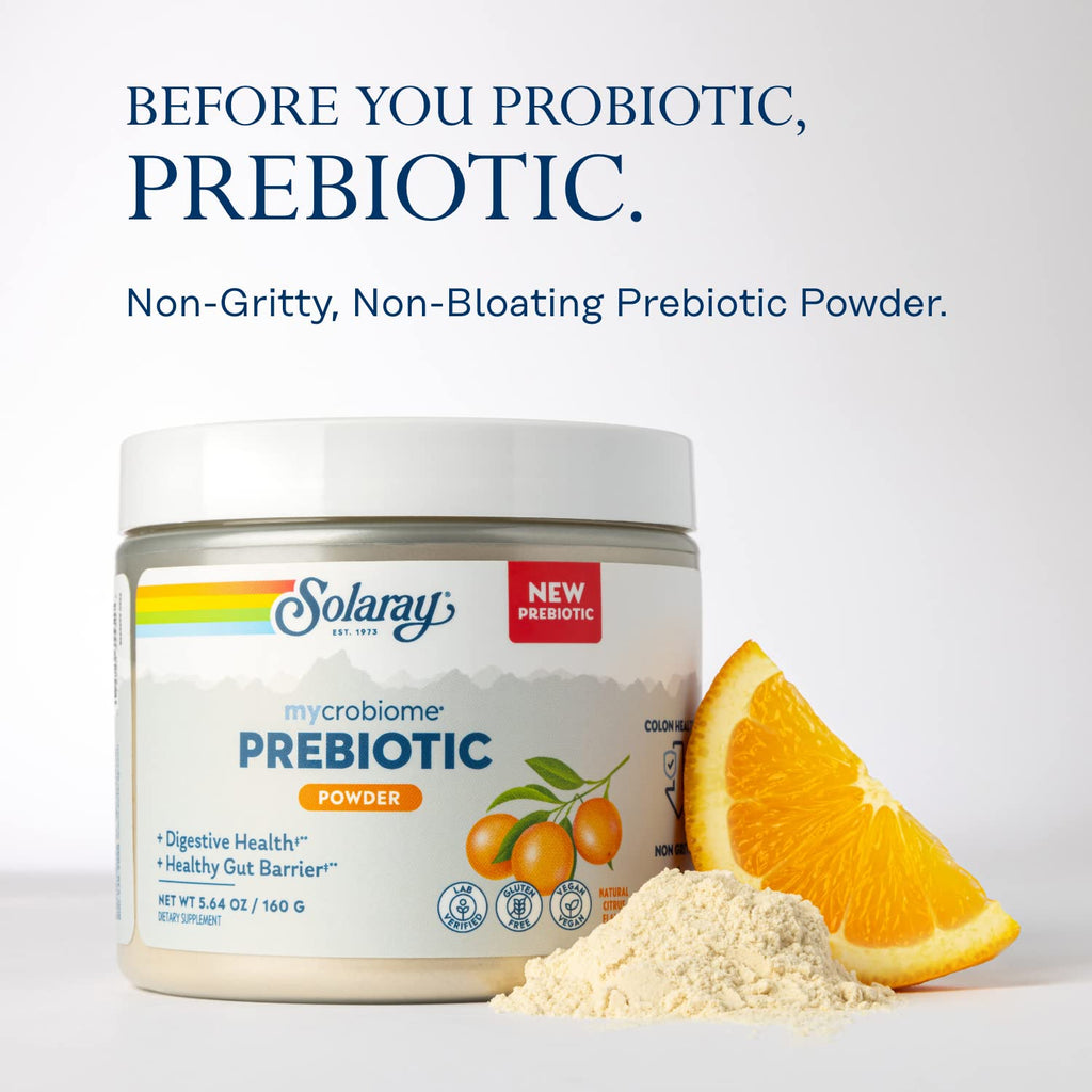 SOLARAY Mycrobiome Prebiotic Powder, Prebiotics for Women and Men, Digestive Nutritional Supplements for Colon and Gut Health, Easy-to-Mix, Non-Bloating Formula, - FENGGESTORE20