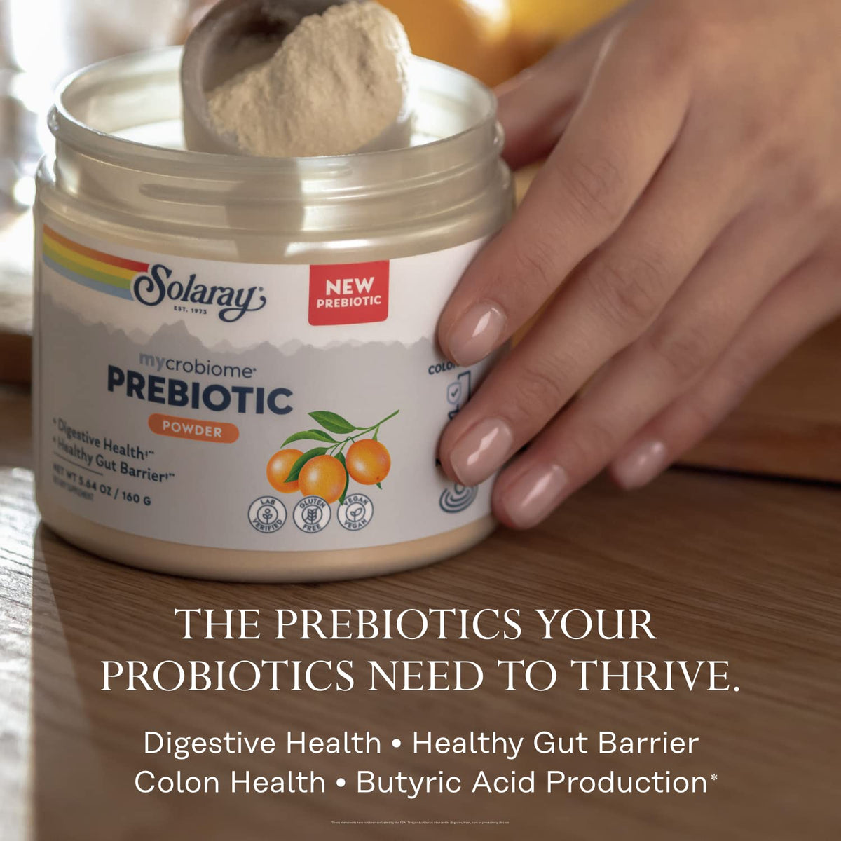 SOLARAY Mycrobiome Prebiotic Powder, Prebiotics for Women and Men, Digestive Nutritional Supplements for Colon and Gut Health, Easy-to-Mix, Non-Bloating Formula, - FENGGESTORE20