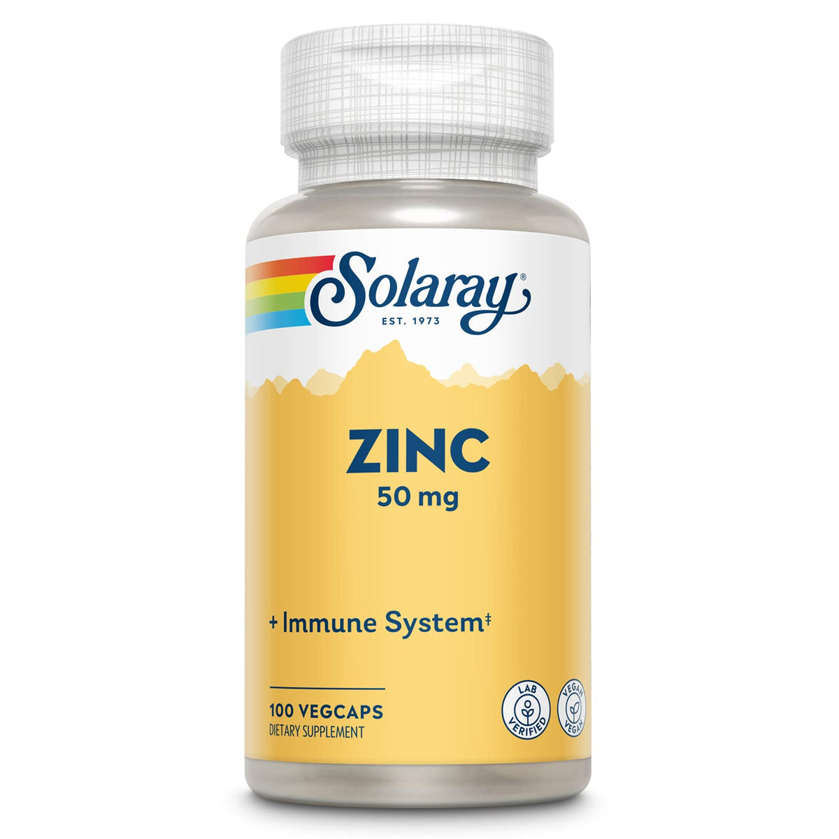Solaray Zinc 50mg Immune Support Capsules, 100 Count, Vegan, Pumpkin Seed - FENGGESTORE20
