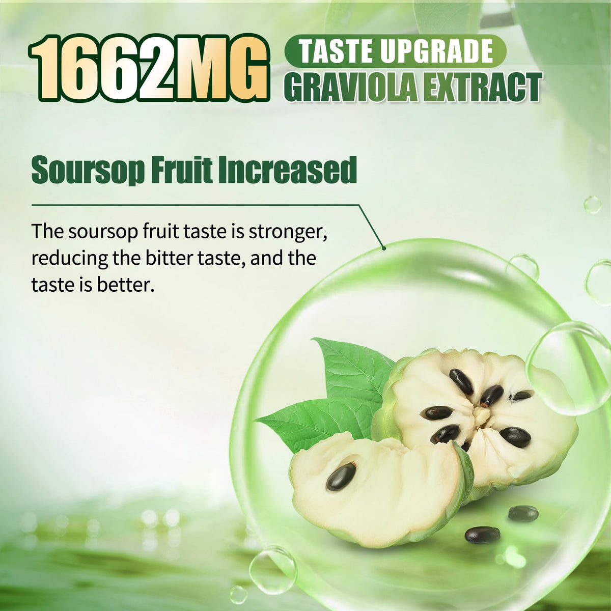 Soursop Bitters Liquid for Digestive Health,Gut Detox&Cleanse,Antioxidant,Immune Support,Skin Health-Pure 15 Herb Guanabana Tea with Black Seed,Moringa & Turmeric - FENGGESTORE20