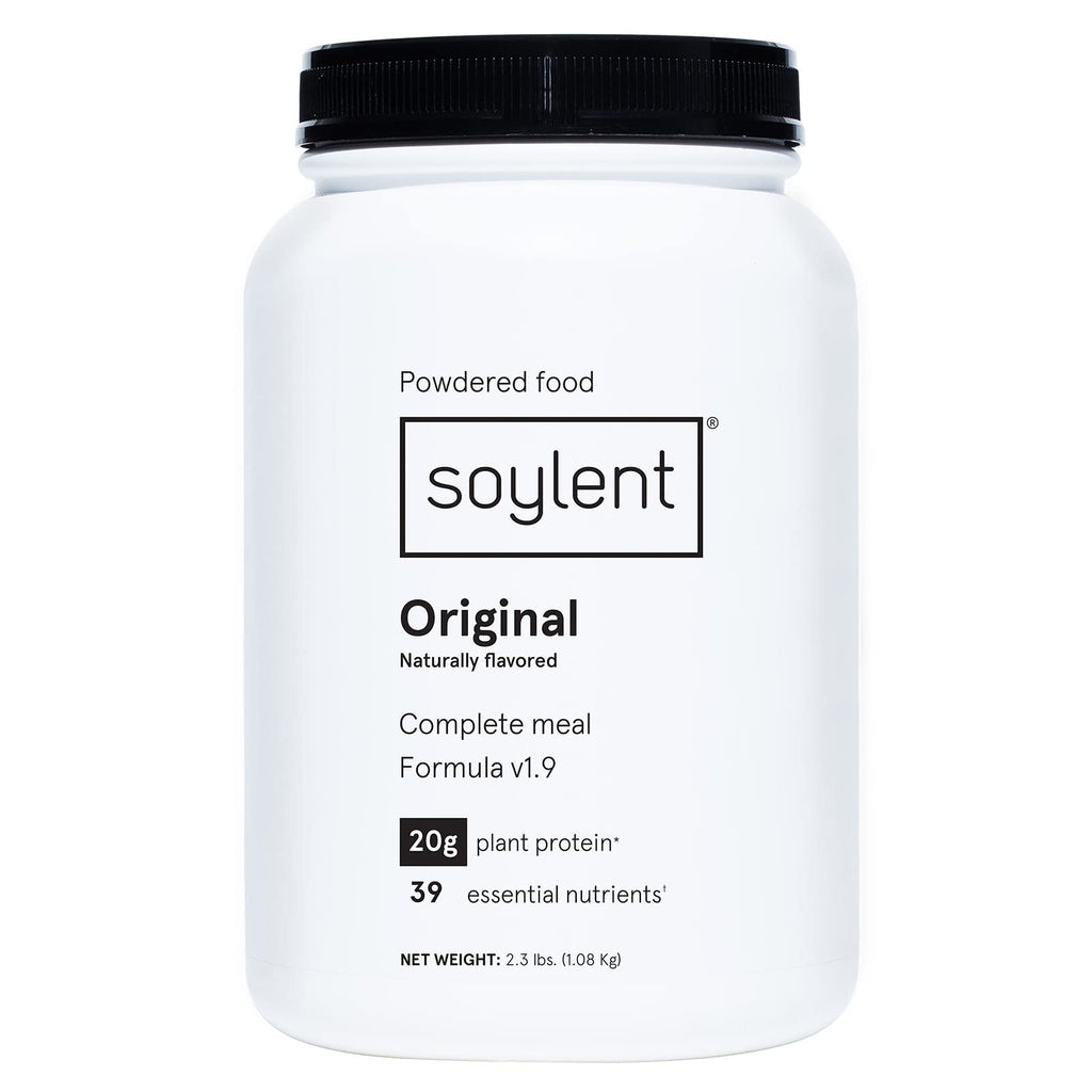 Soylent Complete Nutrition Gluten-Free Vegan Protein Meal Replacement Powder, Original, 36.8 Oz - FENGGESTORE20