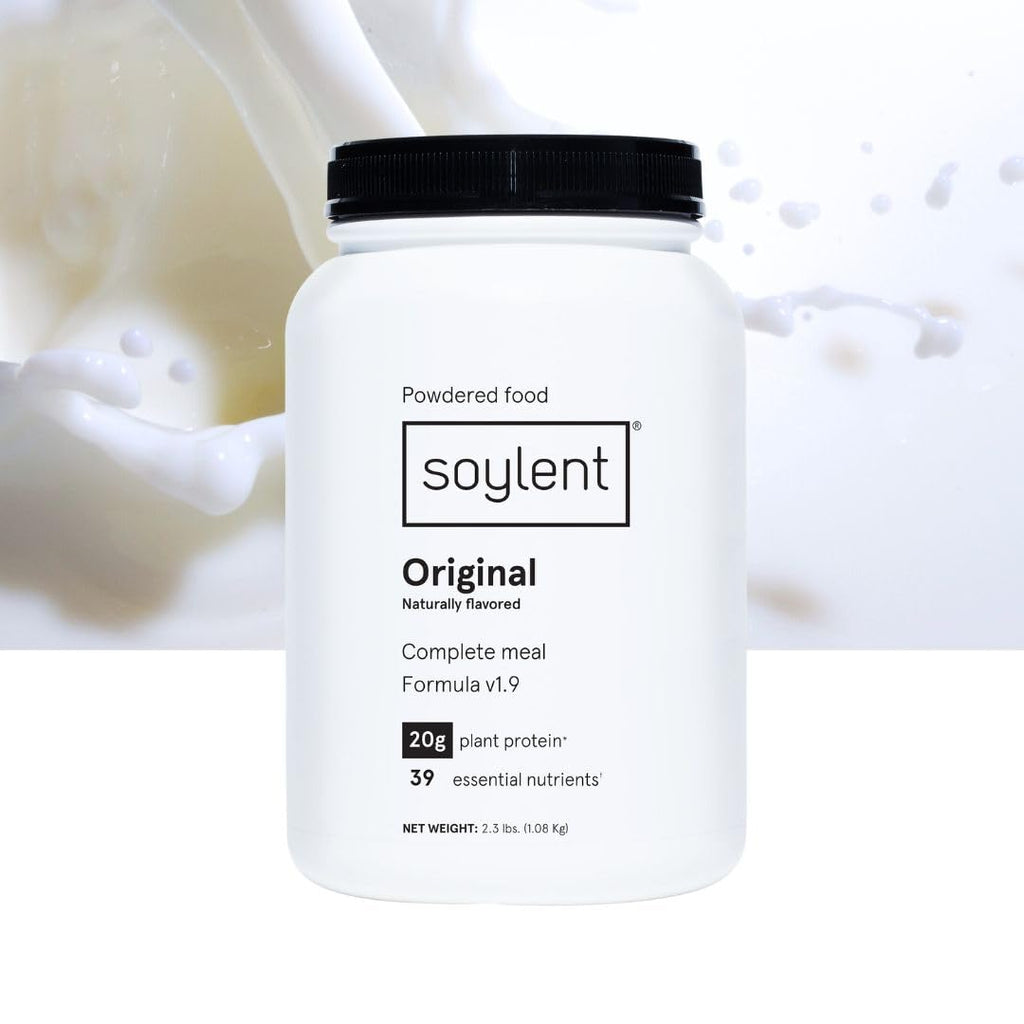 Soylent Complete Nutrition Gluten-Free Vegan Protein Meal Replacement Powder, Original, 36.8 Oz - FENGGESTORE20