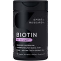 Sports Research® Biotin 10,000mcg with Organic Coconut Oil - Biotin (Vitamin B7) for Healthy Skin and Hair Support* - for Women and Men - Vegan, Non-GMO, Gluten & Soy-Free - 120 Veggie Softgels - FENGGESTORE20