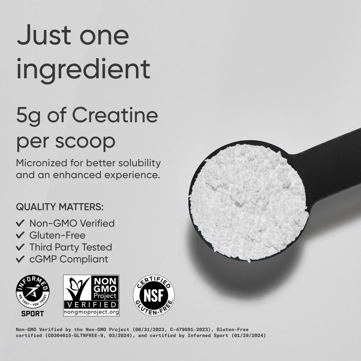 Sports Research Creatine Monohydrate - Gain Lean Muscle, Improve Performance and Strength and Support Workout Recovery - 5 g Micronized Creatine - 10.58 oz - FENGGESTORE20
