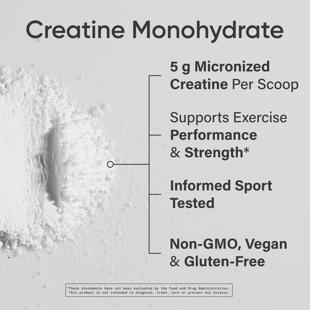 Sports Research Creatine Monohydrate - Gain Lean Muscle, Improve Performance and Strength and Support Workout Recovery - 5 g Micronized Creatine - 10.58 oz - FENGGESTORE20