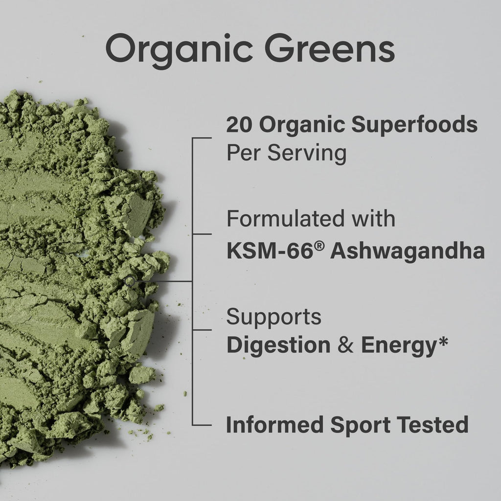 Sports Research® Organic Pineapple Coconut Greens - Digestive Health, Natural Energy & Mood Support* - Certified Organic Powder - 20 Servings - FENGGESTORE20