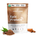 Sprout Living Epic Protein, Plant Based Protein & Superfoods Powder, Chocolate Maca Powder | 20 Grams Organic Protein Powder, Vegan, Non Dairy, Non-GMO, Gluten Free - FENGGESTORE20