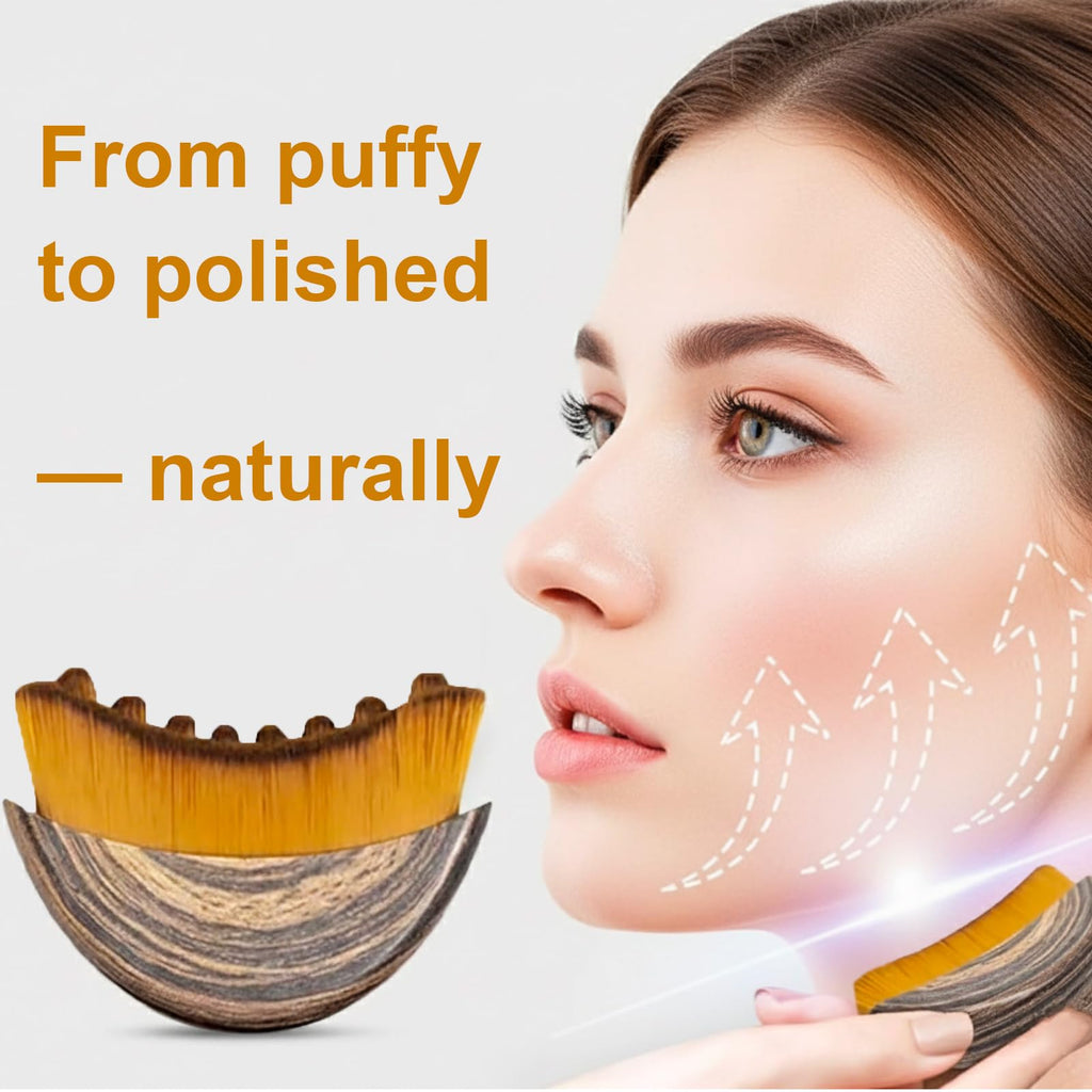 Stainless Steel Gua Sha Tool & Lymphatic Drainage Face Brush Set, TWPER Facial Massage Kit for Jawline Sculpting - FENGGESTORE20