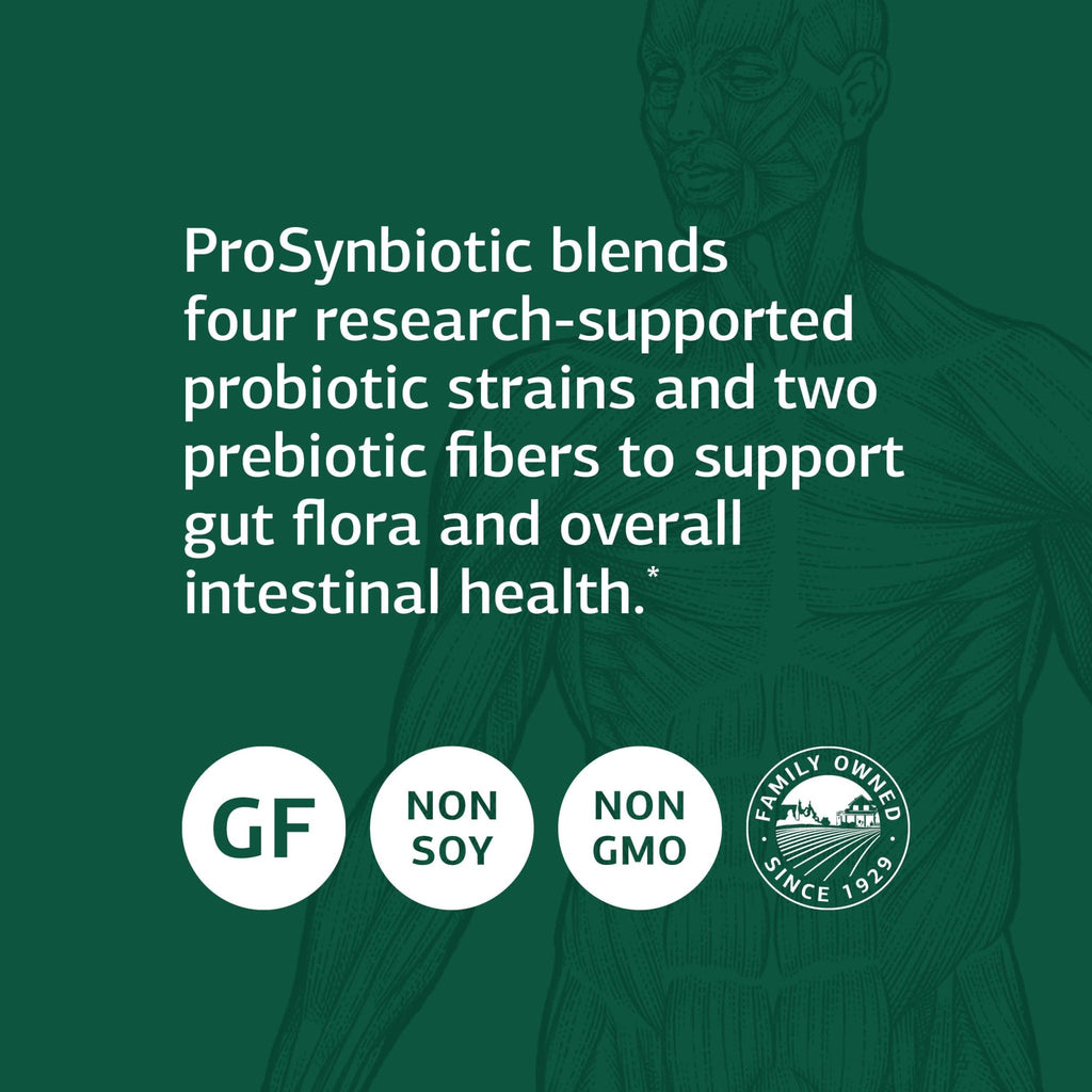 Standard Process ProSynbiotic - Whole Food Bowel, Immune Support, Digestion and Digestive Health with Bifidobacterium, Chicory Root, Lactobacillus Acidophilus, and Inulin - Vegetarian - 90 Capsules - FENGGESTORE20