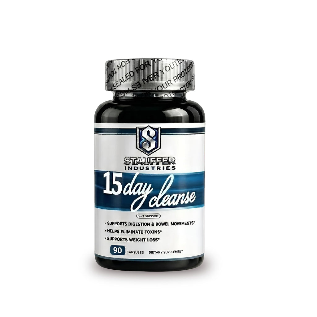 STAUFFER INDUSTRIES Colon Cleanse – 15 Day Cleanse Gut Support Supplement – Colon Cleanser with Psyllium Husk, Senna & Probiotics - FENGGESTORE20