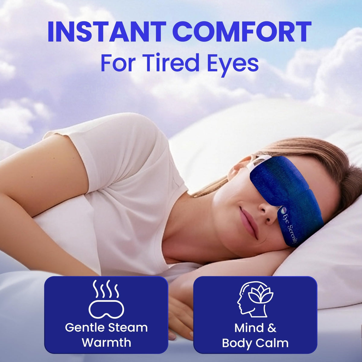Steam Eye Mask, Self Heating Warm Compress for Dry Eyes I Heated Fast Relief for Stye, Puffy Sensitive Eyes, Moist Heat, Easter Basket Stuffers - FENGGESTORE20