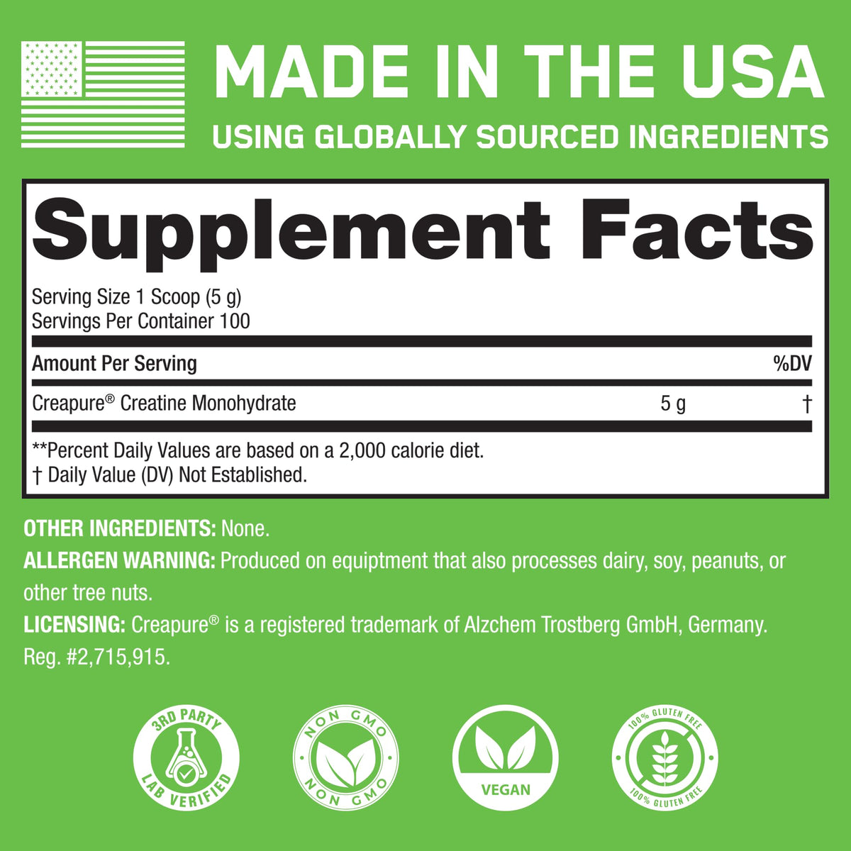 SteelFit Creapure Creatine Monohydrate Powder, Unflavored - German Micronized Creatine Powder for Men & Women - Gym Workout Nutritional Supplements for Muscle Gain - FENGGESTORE20