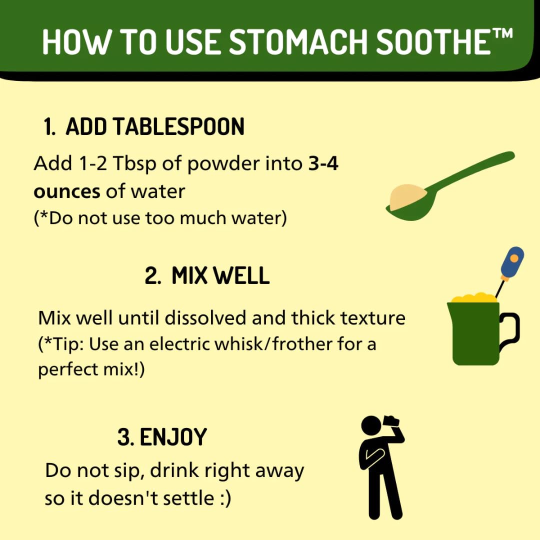 Stomach Soothe Soothe Naturals Acid Reflux Powder - L Glutamine for Gut Health, Acid Reflux Medicine, Leaky Gut Repair, Gut Lining Repair, Alginate for Acid Reflux (30 Servings) - FENGGESTORE20