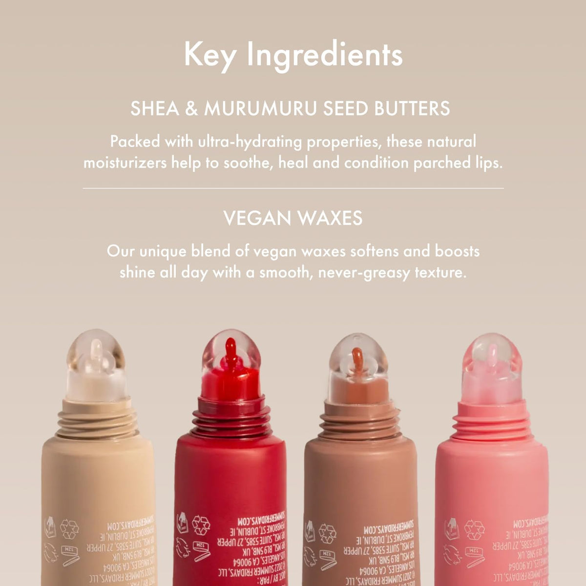 Summer Fridays Tinted Lip Butter Balm - Conditioning Vegan Lip Balm for Instant Moisture - FENGGESTORE20
