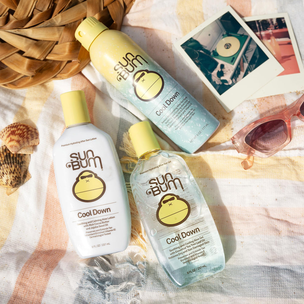 Sun Bum Cool Down Aloe Vera Gel - Vegan After Sun Care to Soothe and Hydrate Sunburn - 8 oz - FENGGESTORE20