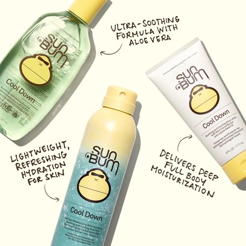 Sun Bum Cool Down Aloe Vera Gel - Vegan After Sun Care to Soothe and Hydrate Sunburn - 8 oz - FENGGESTORE20