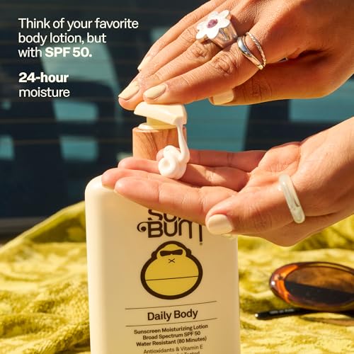 Sun Bum Daily SPF 50 Sunscreen Body Lotion - Broad Spectrum Moisturizing Sunscreen - FENGGESTORE20