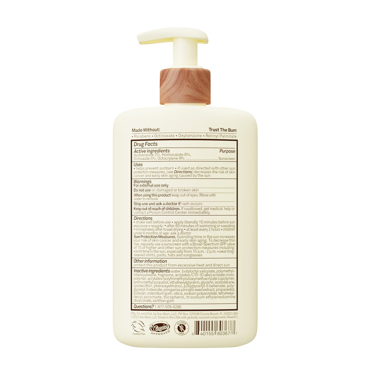 Sun Bum Daily SPF 50 Sunscreen Body Lotion - Broad Spectrum Moisturizing Sunscreen - FENGGESTORE20