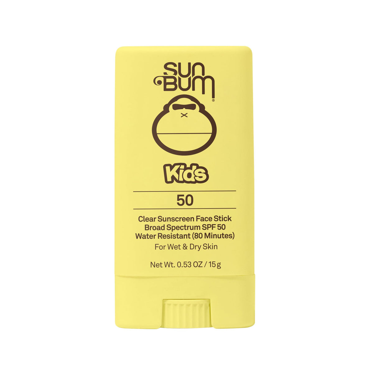 Sun Bum Kids SPF 50 Clear Face Stick Sunscreen - Wet or Dry Skin Application Broad Spectrum Sunscreen with Vitamin E - FENGGESTORE20