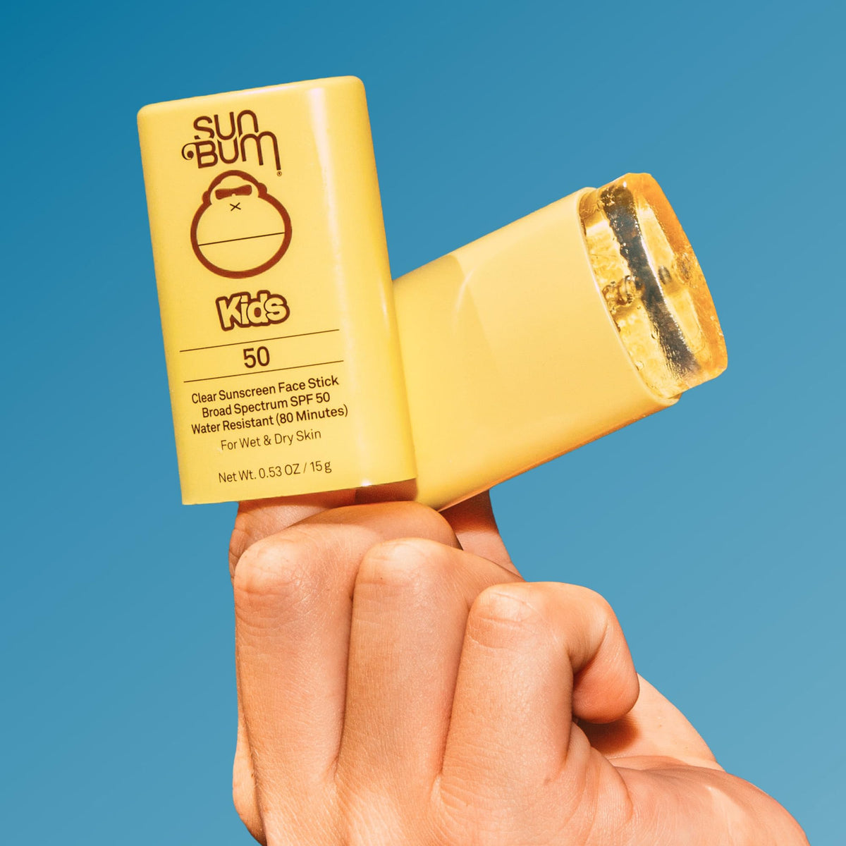 Sun Bum Kids SPF 50 Clear Face Stick Sunscreen - Wet or Dry Skin Application Broad Spectrum Sunscreen with Vitamin E - FENGGESTORE20