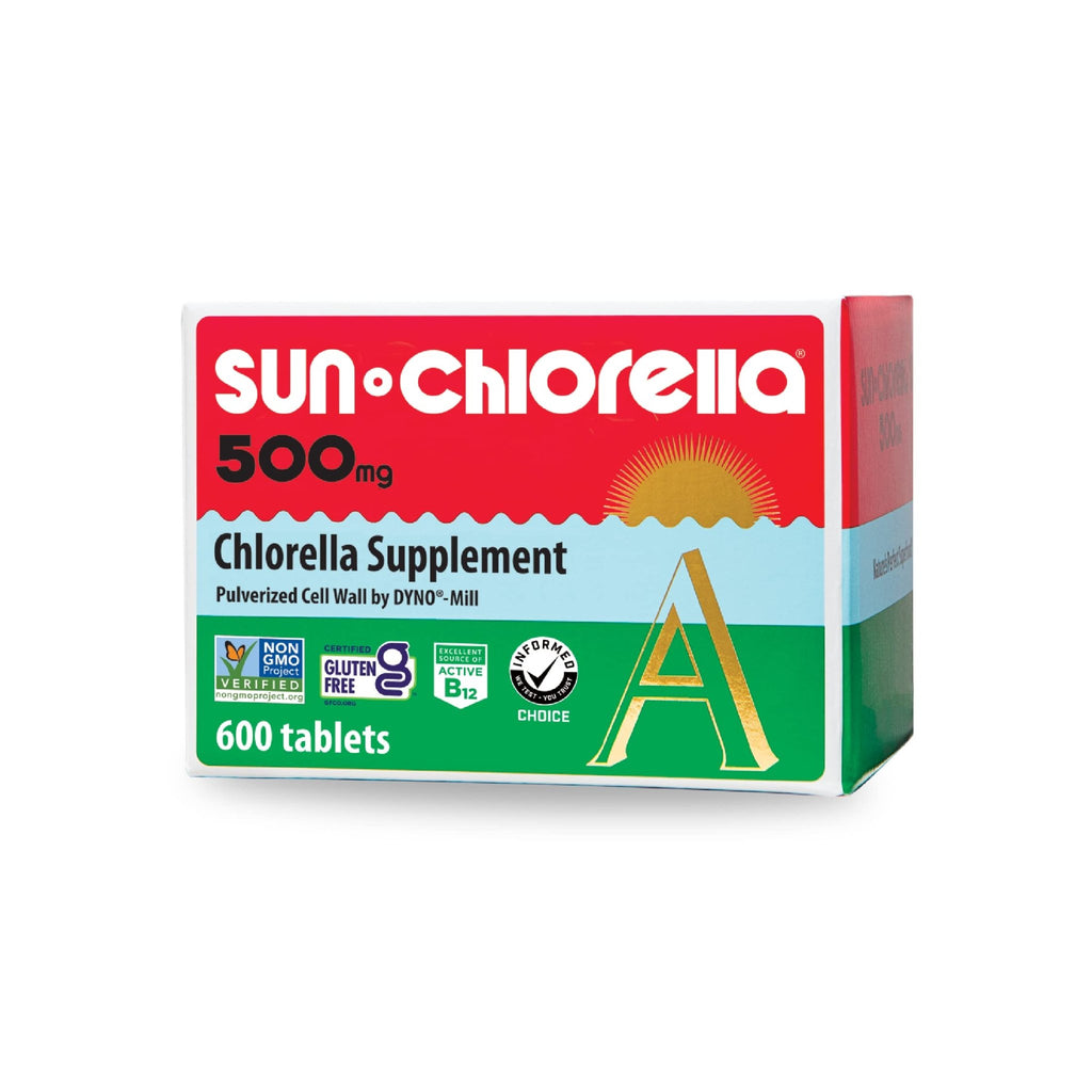 Sun Chlorella 500mg Whole Body Wellness Green Algae Superfood Supplement - Immune Defense, Gut Health, Natural Purification, Energy Boost - FENGGESTORE20