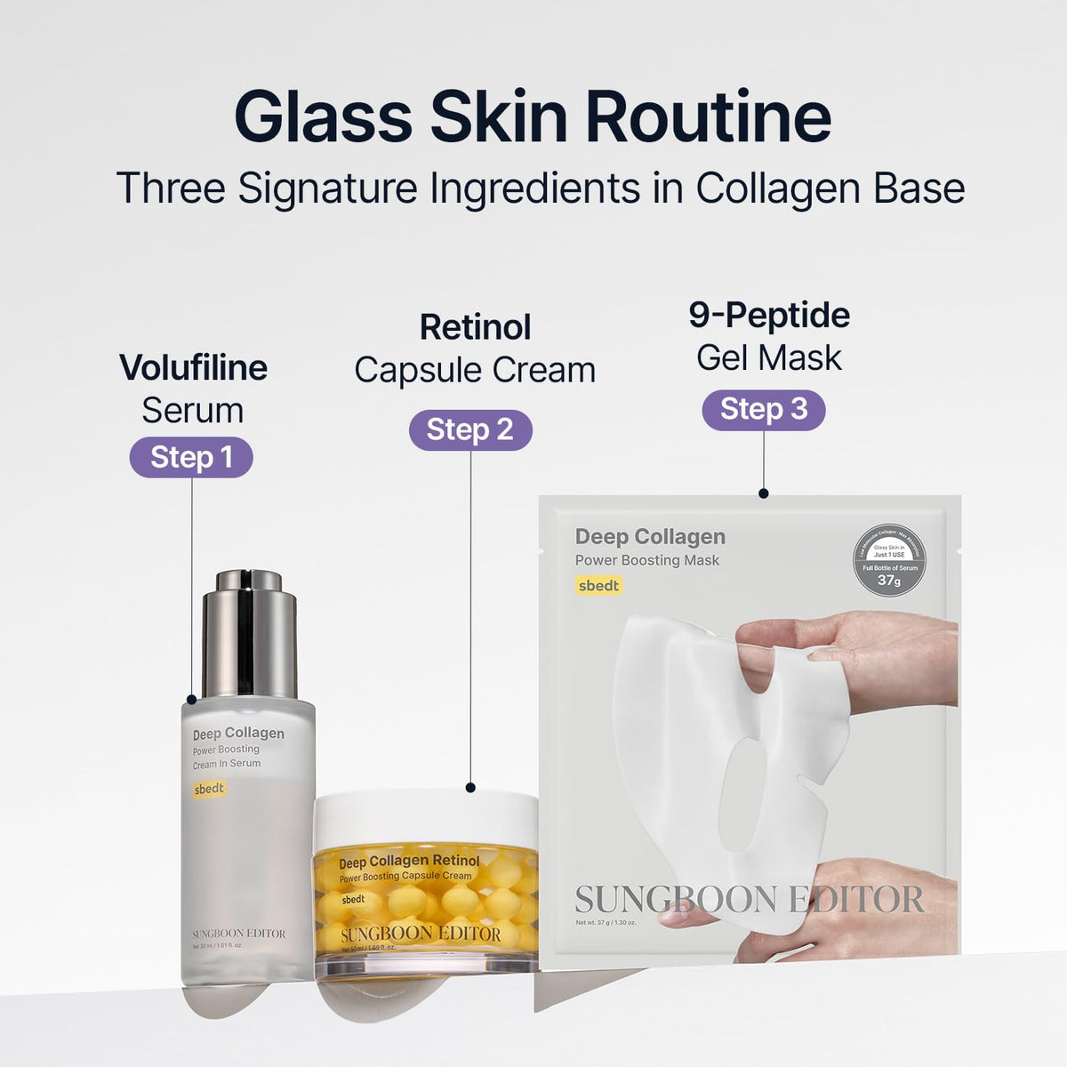 SUNGBOON EDITOR Deep Collagen Serum | 5% Volufiline + 58% Low Molecular Collagen - FENGGESTORE20