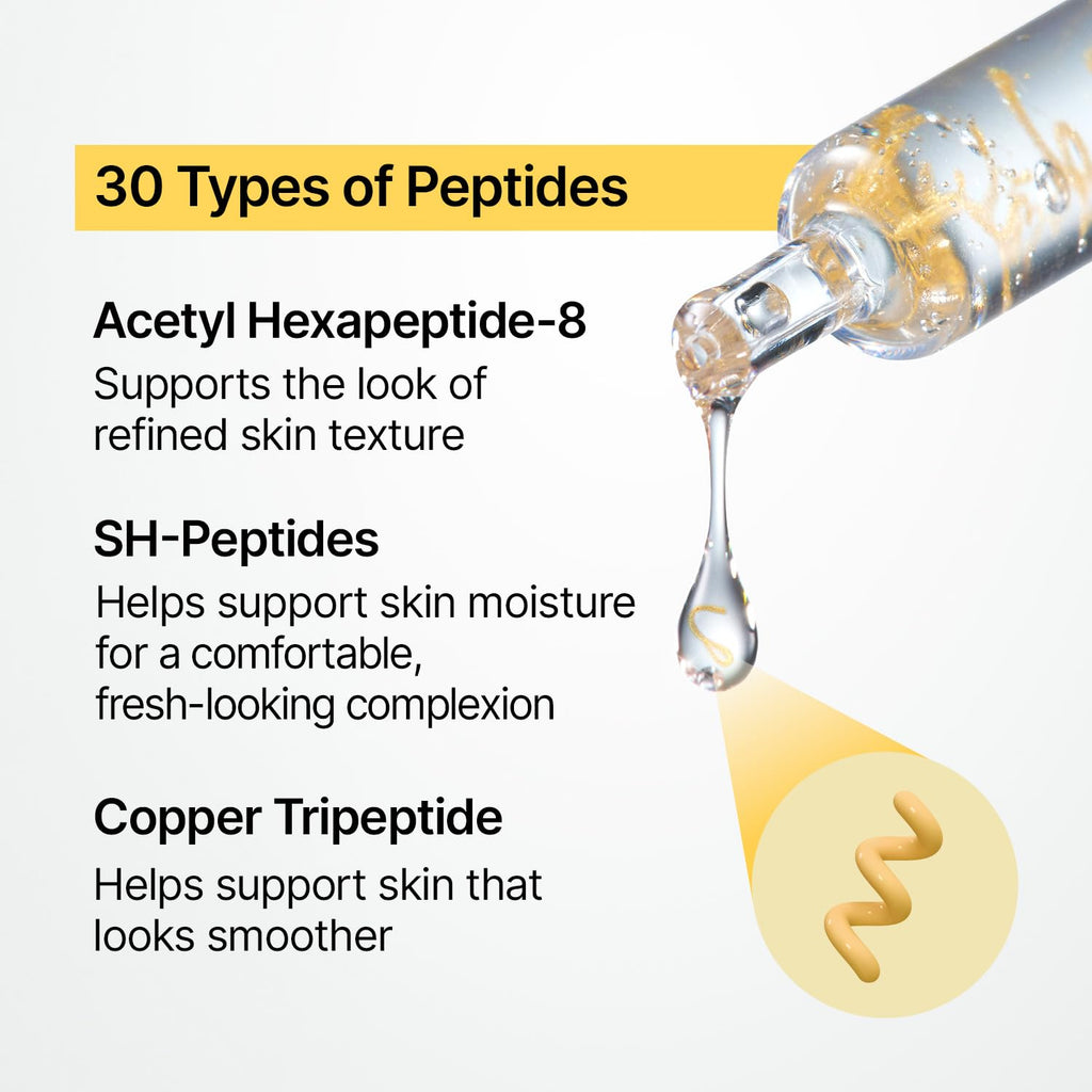 SUNGBOON EDITOR Glow Intensive Silk Peptide Ampoule, Copper Peptides Serum for Face with Collagen & Multi Peptides - FENGGESTORE20