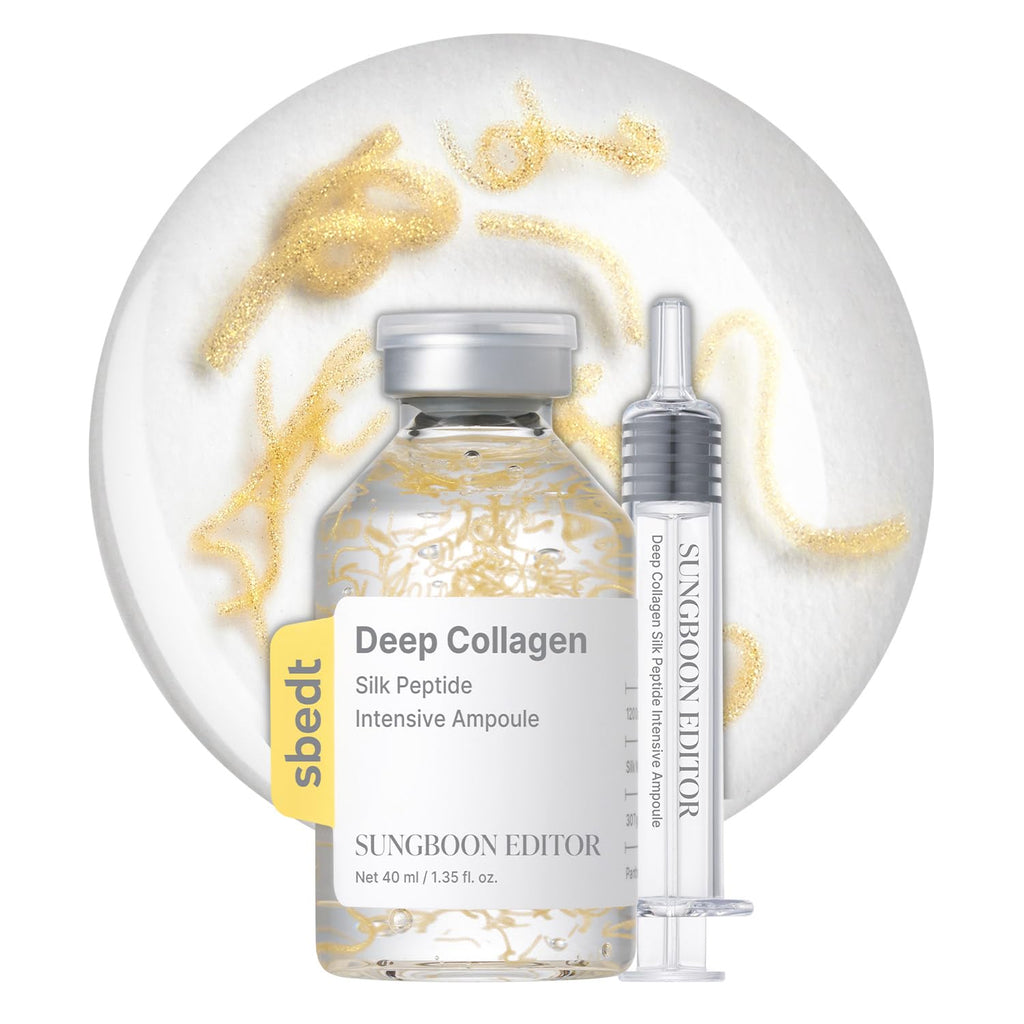 SUNGBOON EDITOR Glow Intensive Silk Peptide Ampoule, Copper Peptides Serum for Face with Collagen & Multi Peptides - FENGGESTORE20