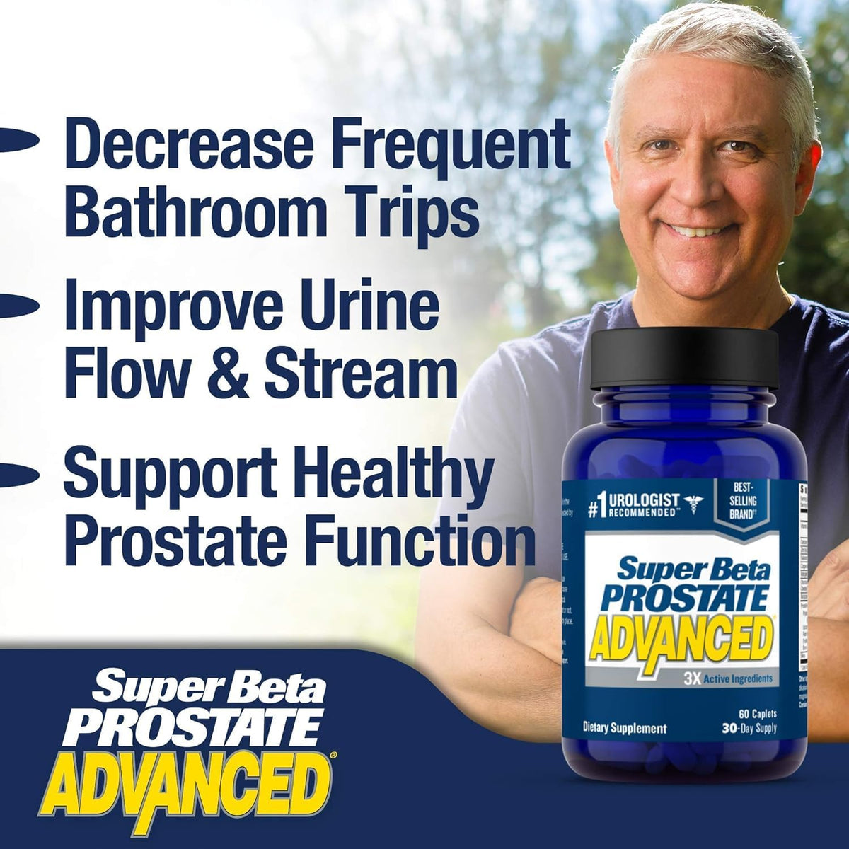 SUPER BETA PROSTATE Advanced – Promote Sleep, Support Bladder Emptying. Prostate Support Supplement for Men's Health with Beta Sitosterol - FENGGESTORE20