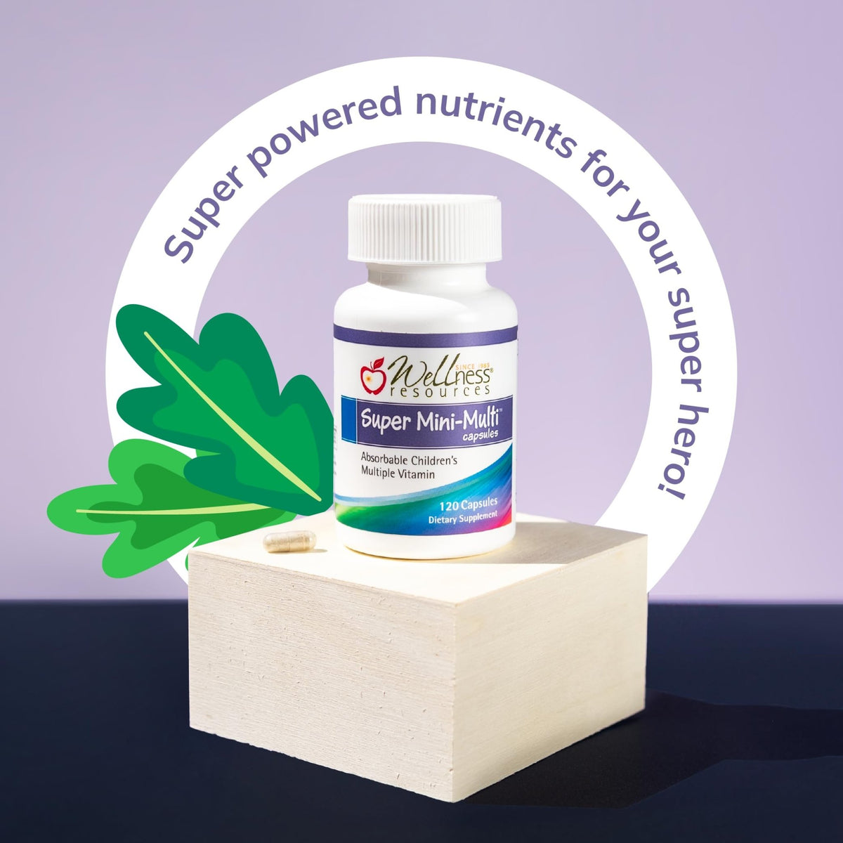 Super Mini-Multi - Children's Multivitamin Swallowable Capsules with Methyl Folate, Methyl B12 and Coenzyme B Vitamins for Growth - FENGGESTORE20