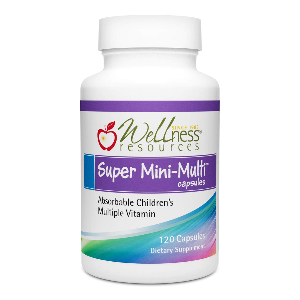 Super Mini-Multi - Children's Multivitamin Swallowable Capsules with Methyl Folate, Methyl B12 and Coenzyme B Vitamins for Growth - FENGGESTORE20