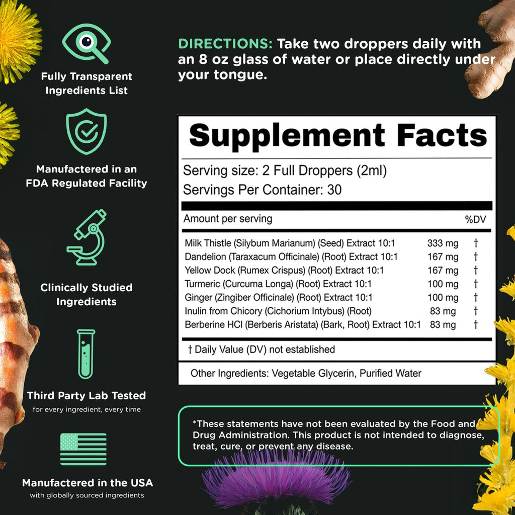SuperBonsai Super Liver Support with Milk Thistle - All Natural Liver Cleanse Detox & Repair Aid - Doctor-Formulated Liver Supplement - FENGGESTORE20