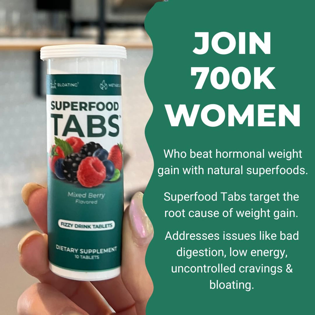 Superfood Tabs Detox Cleanse Drink - Fizzy Nutrition Supplement for Women and Men - Support Healthy Weight - Improve Digestive Health - FENGGESTORE20