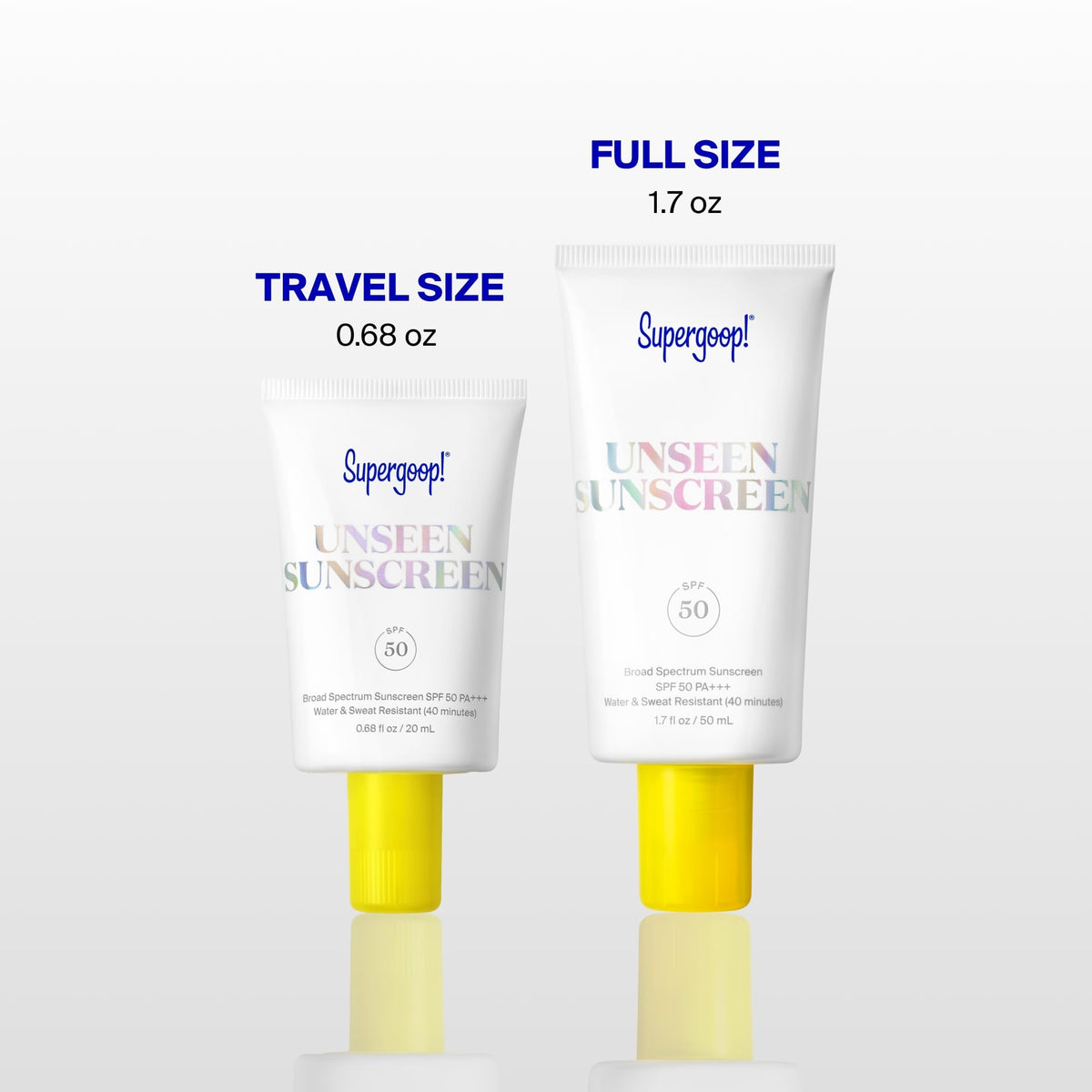 Supergoop! Unseen Sunscreen - SPF 50 - Clear & Invisible Face Sunscreen + Broad Spectrum + Makeup-Gripping Primer - FENGGESTORE20