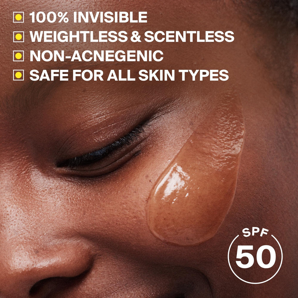 Supergoop! Unseen Sunscreen - SPF 50 - Clear & Invisible Face Sunscreen + Broad Spectrum + Makeup-Gripping Primer - FENGGESTORE20