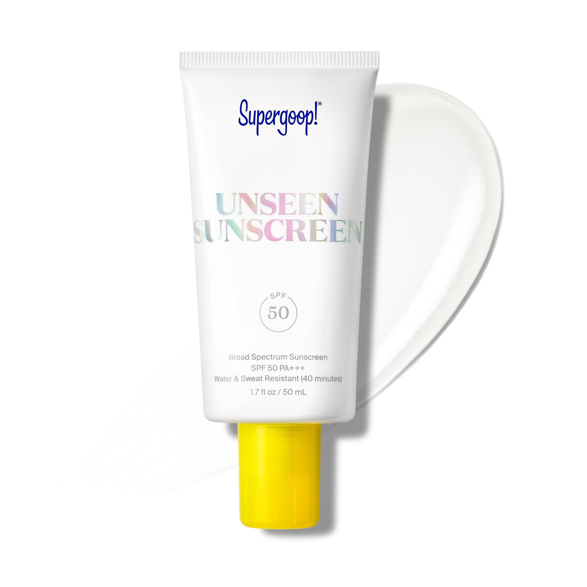 Supergoop! Unseen Sunscreen - SPF 50 - Clear & Invisible Face Sunscreen + Broad Spectrum + Makeup-Gripping Primer - FENGGESTORE20