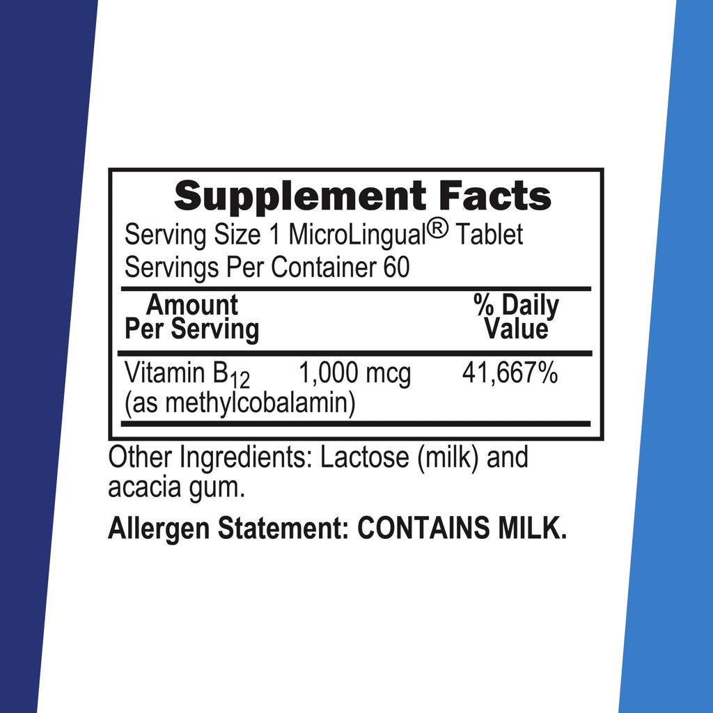 Superior Source No Shot Methylcobalamin B-12 1,000 mcg - Vitamin B-12 to Support Energy Production, Brain Health & Overall Wellness - Sublingual Tablets - FENGGESTORE20