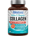Surebounty Multi Collagen Complex, Type I, II, III, 6-in-1 Super Collagen with Vitamin C, Hyaluronic Acid, Biotin, Turmeric, Black Pepper, Keto, 90 Capsules - FENGGESTORE20