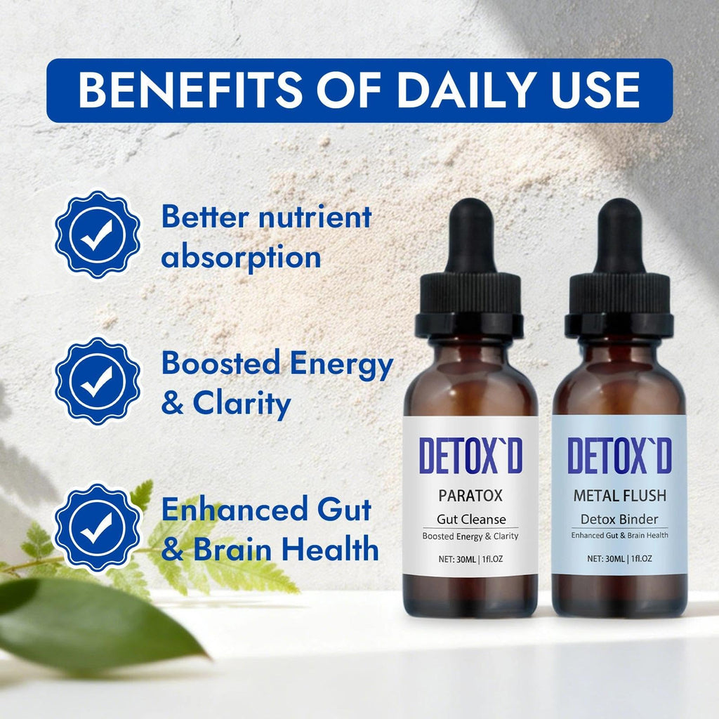 TakTuqa Detox’d Paratox Gut Cleanse & Detox - Herbal Liquid Drops with Black Walnut, Wormwood, Clove & Oregano for Digestive Balance, Energy Boost & Immune Support(1pc) - FENGGESTORE20